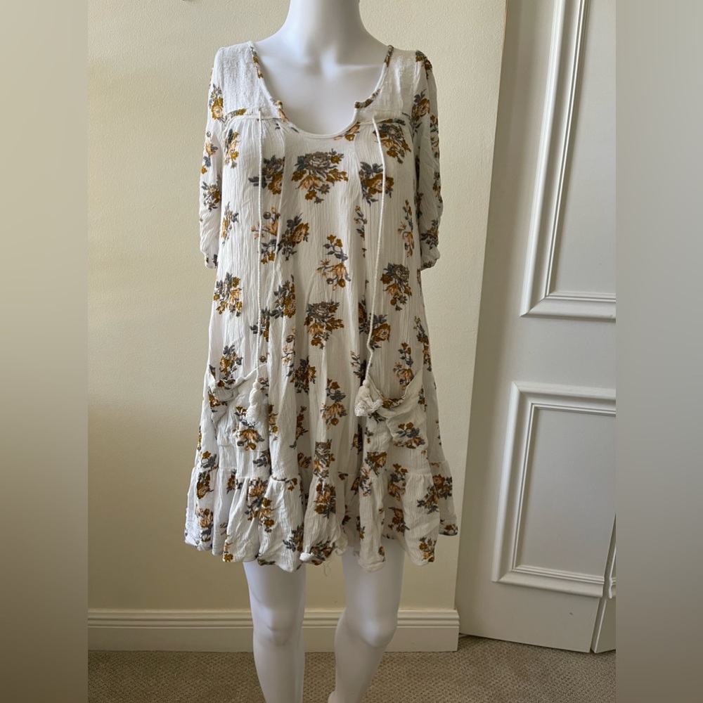 Anama Floral White Dress